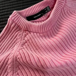 Pink Crew Neck Sweater